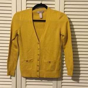 B.R. Petite wood blend cardigan sweater sz. XS